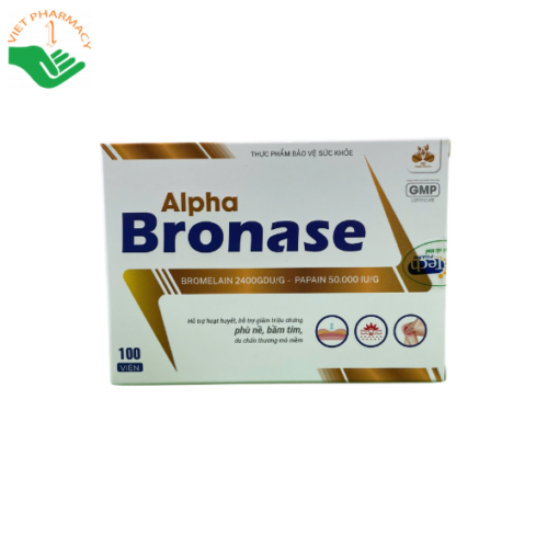 Thực phẩm bảo vệ sức khỏe GMP Alpha Bronase 100 viên