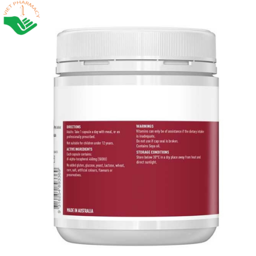 Viên uống Vitamin E Healthy Care 500IU