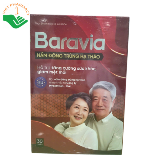 Viên uống Baravia nấm đông trùng hạ thảo (hộp 30 viên)