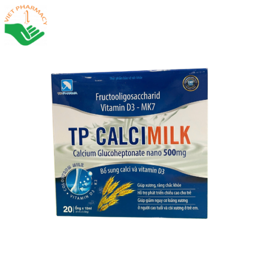 Viên uống bổ sung calci và vitamin D3 TP Calcimilk 