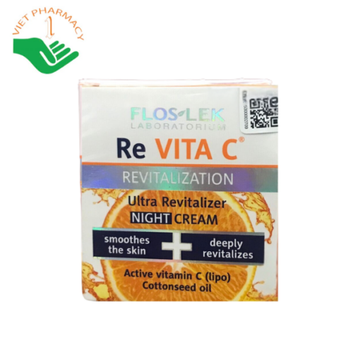 Kem Vitamin làm sáng, giảm nhăn & trẻ hóa da ban đêm Floslek Re VITA C Revitalization Ultra Revitalizer Night Cream 50ml