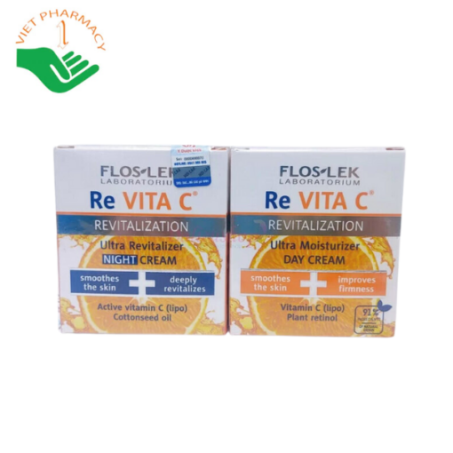 Kem Vitamin làm sáng, giảm nhăn & trẻ hóa da ban đêm Floslek Re VITA C Revitalization Ultra Revitalizer Night Cream 50ml