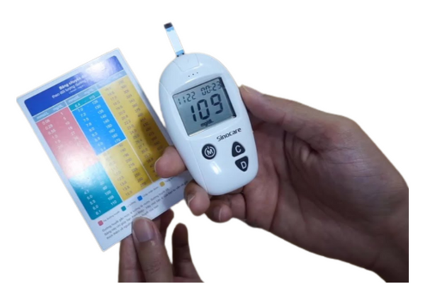 Đọc kết quả và so sánh với bảng kiểm tra đường huyết