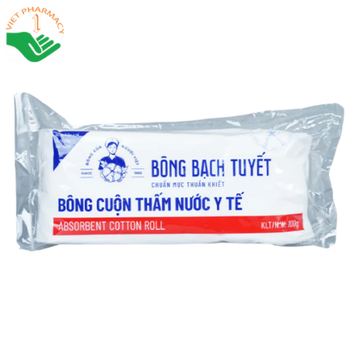 Bông cuộn thấm nước y tế Bông Bạch Tuyết dùng trong y tế và chăm sóc cá nhân