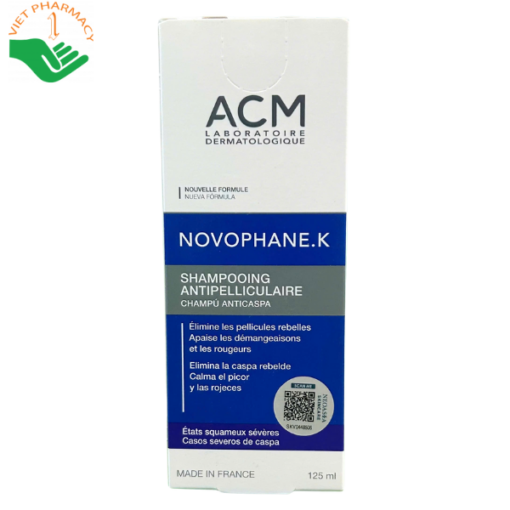 Dầu gội hỗ trợ trị gàu ACM Novophane K Shampoo