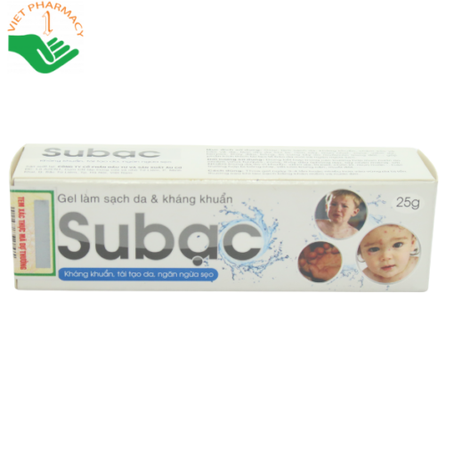 Gel bôi Spaphar Subạc kháng khuẩn, làm sạch da