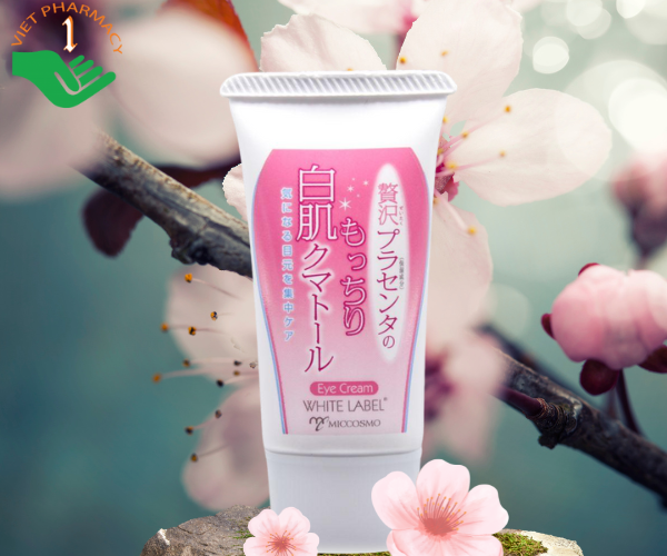 Kem Premium Placenta Eye Cream dưỡng sáng và giảm nhăn vùng mắt (Chai 30g)