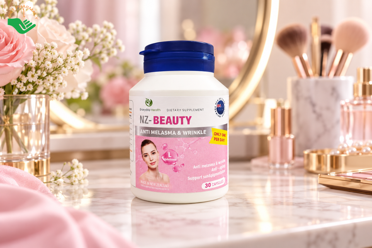 Viên uống đẹp da NZ-Beauty chống lão hoá, hỗ trợ giảm nám và nếp nhăn trên da