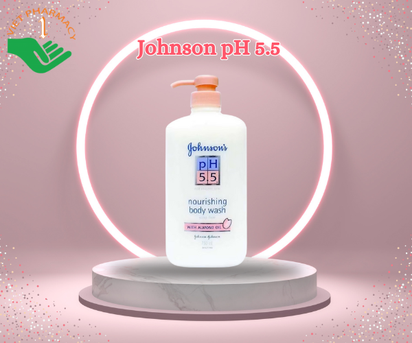 Sữa tắm Johnson pH 5.5 dưỡng thể dầu hạnh nhân 750ml