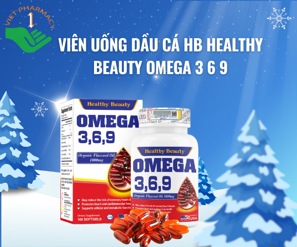 Viên uống dầu cá HB Healthy Beauty Omega 3 6 9 100 viên