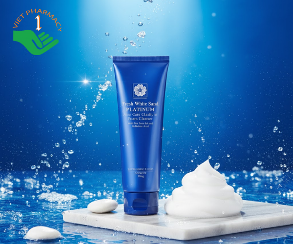 Sữa rửa mặt trị mụn Tenamyd Platinum Acne Care Clarifying (Tuýp 120g)