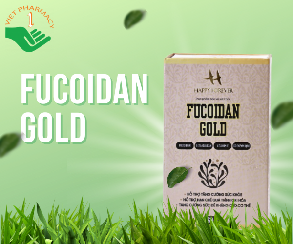 Thực phẩm bảo vệ sức khỏe Fucoidan Gold (Hộp 60 viên)
