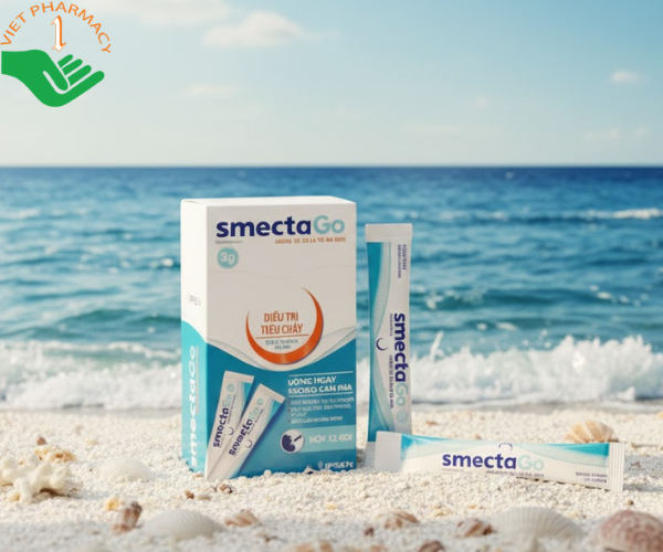 Thuốc uống SmectaGo điều trị ngắn hạn tiêu chảy cấp (Hộp 12 gói 10g)