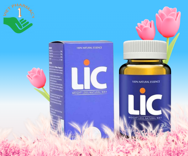 Viên uống giúp giảm cân và kiểm soát cân nặng hiệu quả LIC (Hộp 1 lọ 60 viên)
