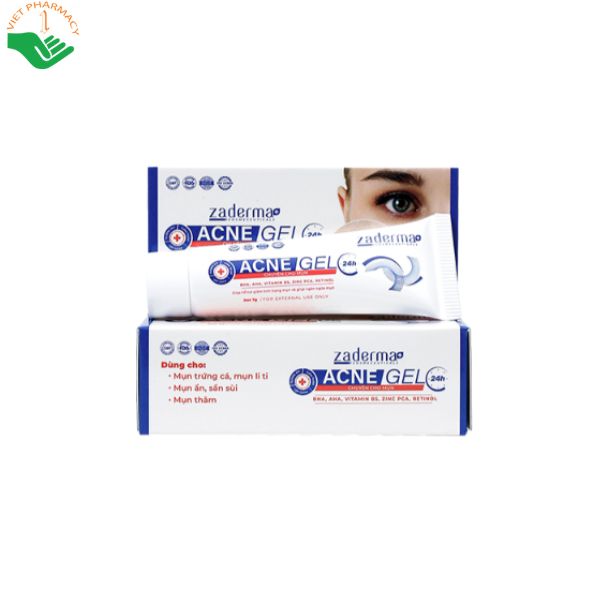 Kem trị mụn mông Zaderma Acne Gel 24h
