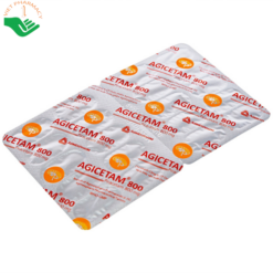 Thuốc Agicetam 800mg cải thiện chứng chóng mặt (10 vỉ x 10 viên)