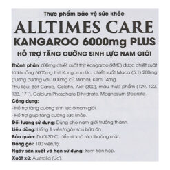 Alltimes Care Kangaroo 6000mg Plus tăng cường sinh lý nam