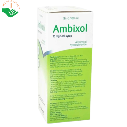 Thuốc Ambixol 15mg 5ml syrup