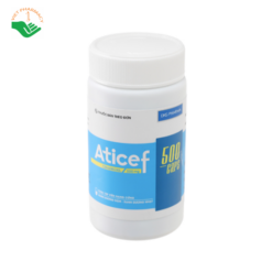 Thuốc trị nhiễm khuẩn từ nhẹ đến vừa Aticef 500mg Caps