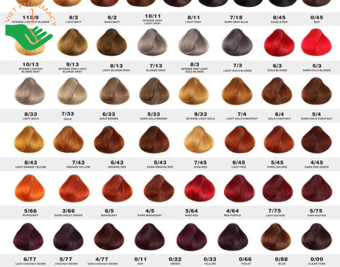 Tổng hợp bảng màu nhuộm tóc đẹp Hot Trend 2024