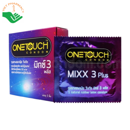 Bao cao su Onetouch - Mixx 3 Plus (Hộp 3 cái)