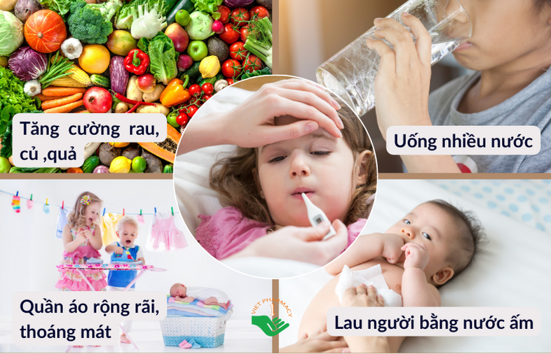 Những biện pháp tự nhiên, giúp bé hạ sốt sau khi tiêm phòng