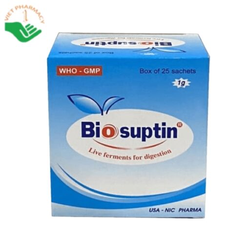Biosuptin giúp cân bằng hệ vi sinh đường ruột (1 hộp x 25 gói)
