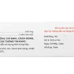 Thuốc Biragan 500mg (Hộp 4 vỉ x 4 viên sủi)