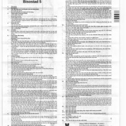 Bisostad 5 trị tăng huyết áp, đau thắt ngực, suy tim