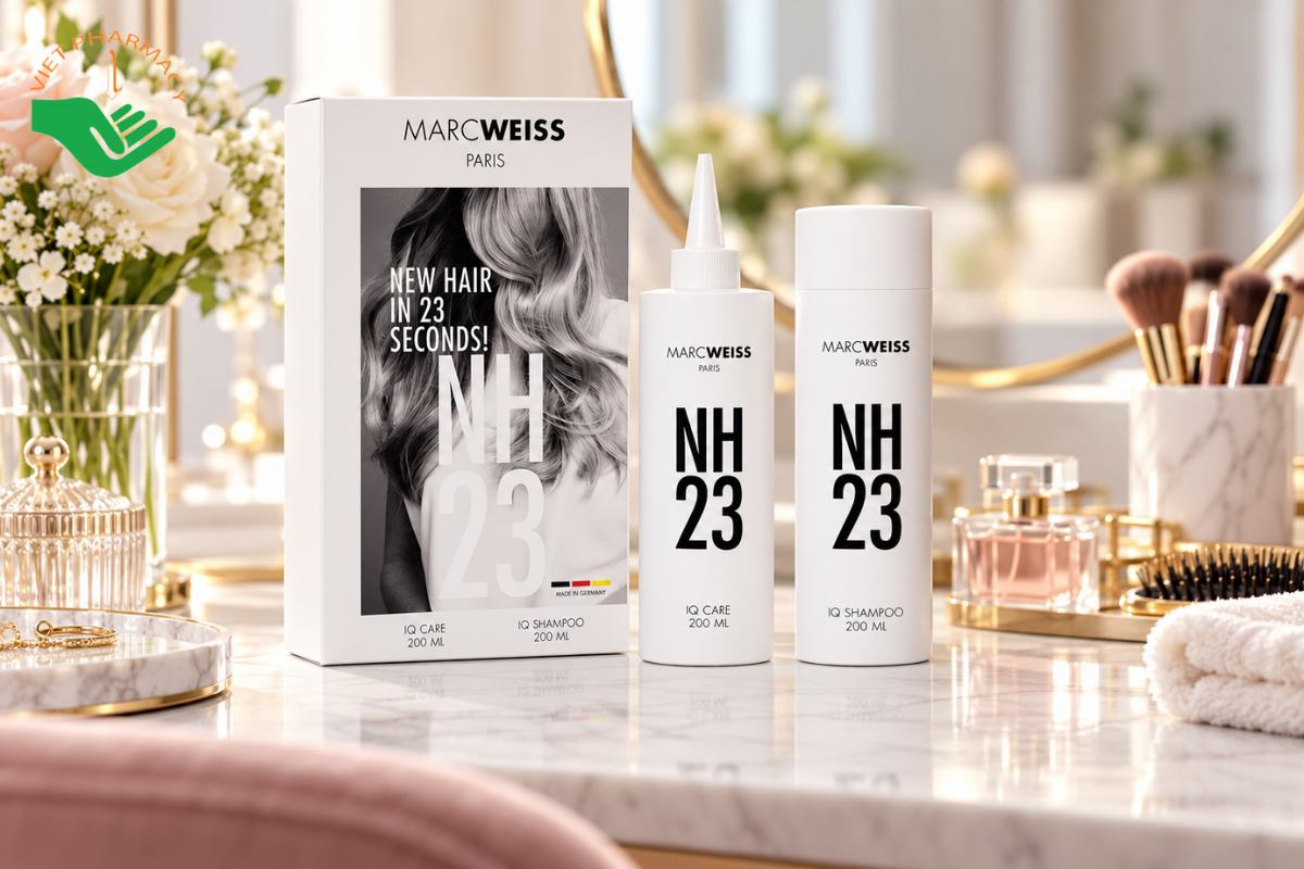 Bộ sản phẩm Dầu gội và Nước dưỡng tóc Marc Weiss Paris NH 23
