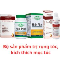 Bộ sản phẩm hỗ trợ trị rụng tóc, kích thích mọc tóc - Giải pháp hoàn hảo cho tóc thưa và rụng