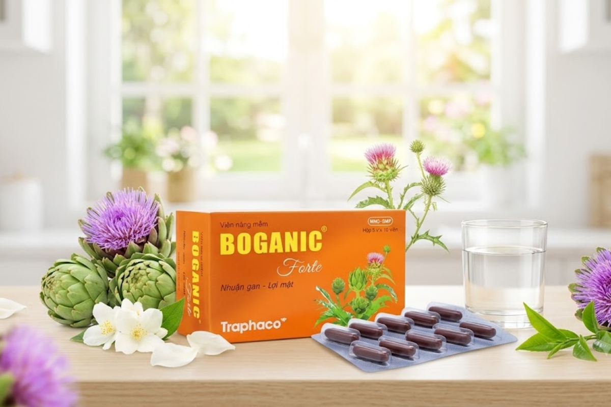 Thuốc Boganic Forte Traphaco bổ gan, hỗ trợ điều trị suy giảm chức năng gan (5 vỉ x 10 viên)