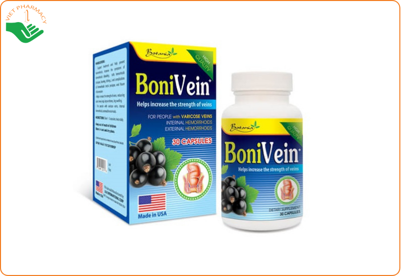 Viên uống hỗ trợ suy giãn tĩnh mạch BoniVein