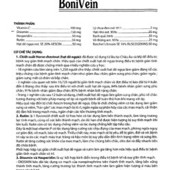 BoniVein hỗ trợ giảm trĩ, suy giãn tĩnh mạch