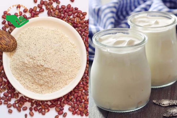 Mặt nạ bột đậu đỏ và sữa chua giúp sáng da hiệu quả