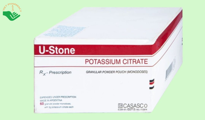 Bột pha uống U-Stone Casasco điều trị và phòng ngừa sỏi thận (60 gói)