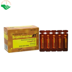 Thuốc Bromhexine 4mg 5ml làm loãng đờm nhiễm khuẩn đường hô hấp (30 ống)