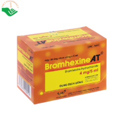 Thuốc Bromhexine 4mg 5ml làm loãng đờm nhiễm khuẩn đường hô hấp (30 ống)