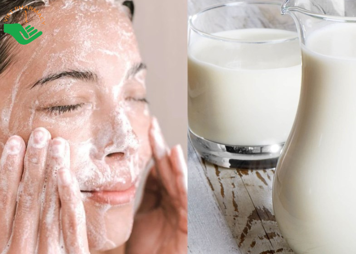 Làm trắng da bằng sữa tươi không đường