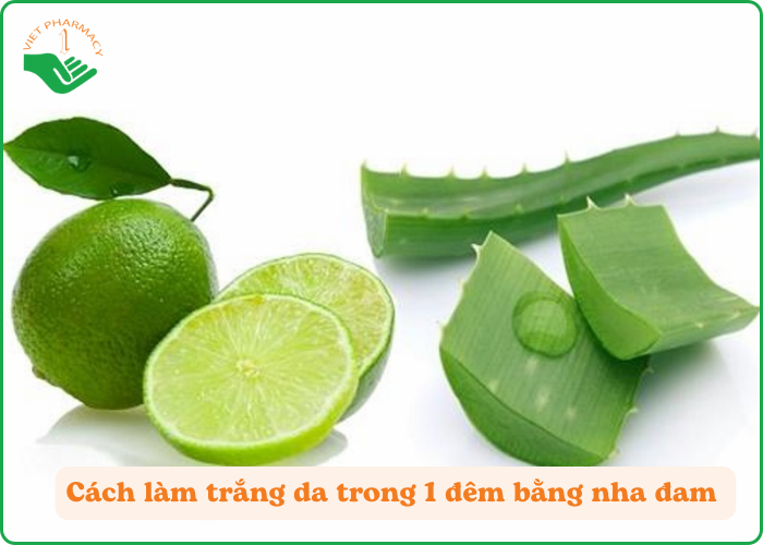 Nha đam và chanh - Cách làm trắng da nhanh nhất trong 1 đêm