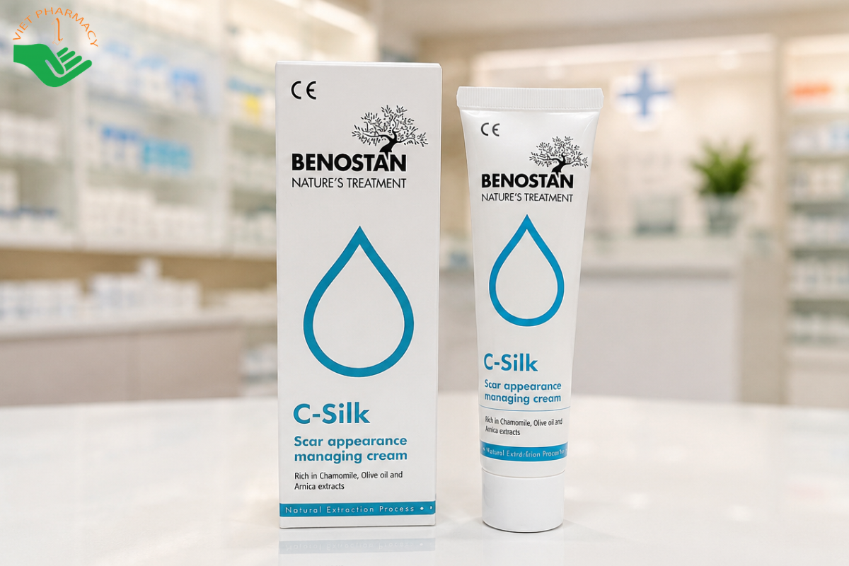 Kem hỗ trợ điều trị sẹo BENOSTAN Nature’s Treatment C-Silk 30ml