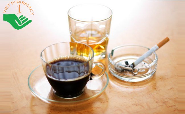 Caffein và rượu