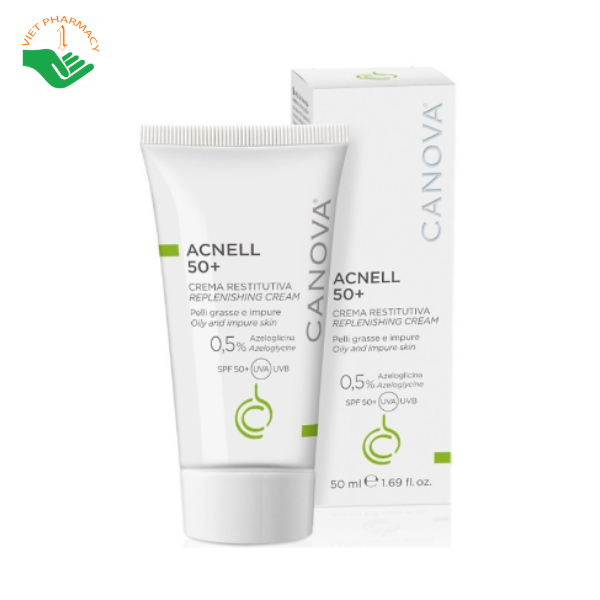 canova-acnell-replenishing-cream Kem ngừa mụn ban đêm cho da mụn/da nhạy cảm CANOVA Acnell Replenishing Cream 50ml
