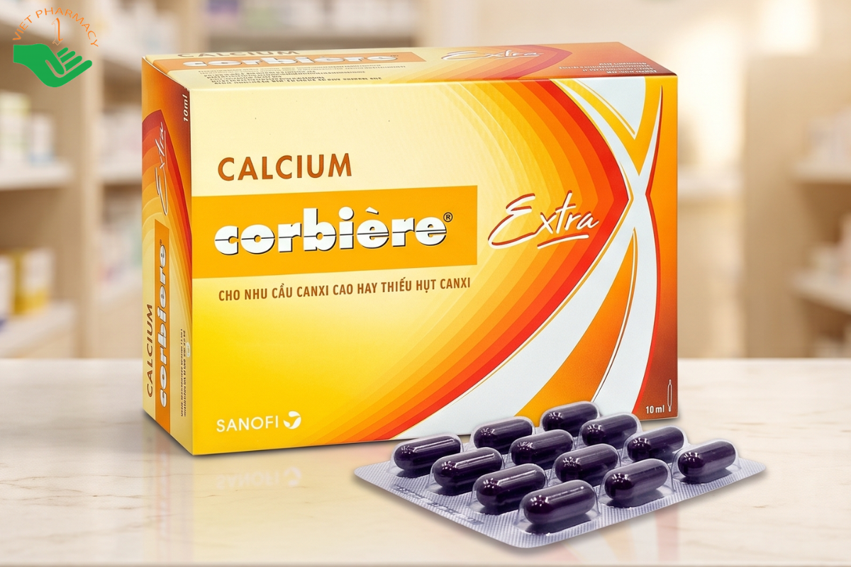 Dung dịch uống Calcium Corbiere Extra – Bổ sung Canxi, Điều trị loãng xương 10ml