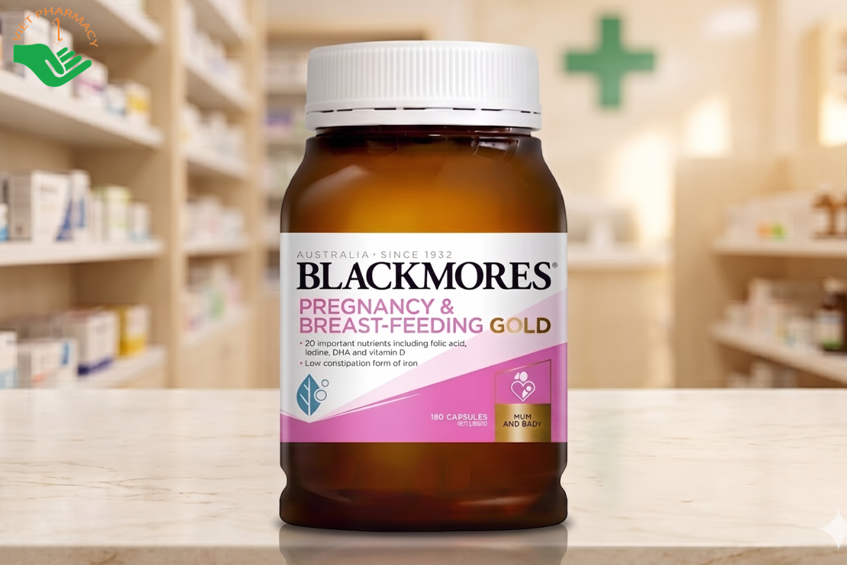 Canxi và vitamin tổng hợp cho bà bầu Blackmores Pregnancy & Breast-Feeding Gold