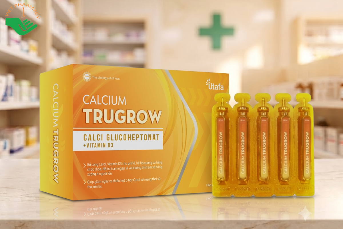 Canxi cho bà bầu dạng nước Calcium Trugrow