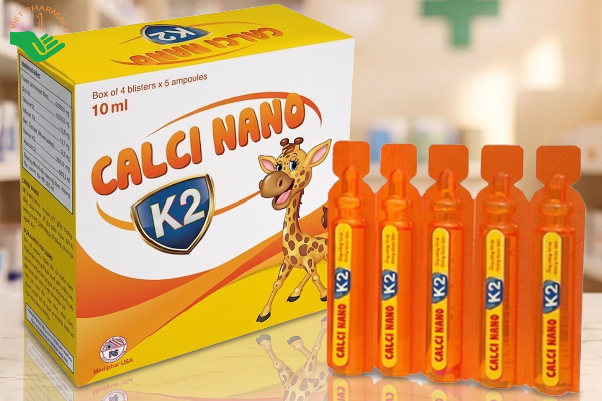 Dung dịch uống bổ sung canxi cho bà bầu Calci Nano K2