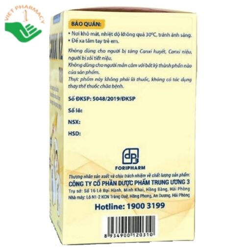Canxi K2 TW3 hỗ trợ bổ xung canxi