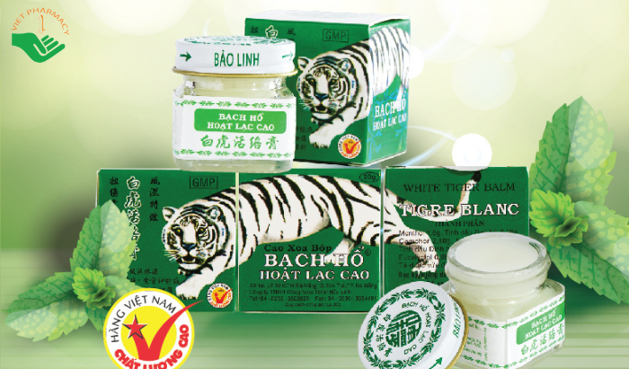 Cao xoa bóp Bạch Hổ Hoạt Lạc Cao Bảo Linh điều trị đau lưng cấp, đau thần kinh tọa (12 chai x 20g)