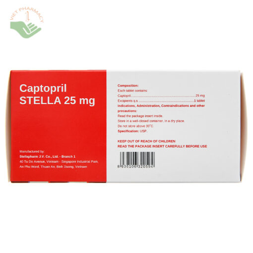 Captopril Stella 25mg